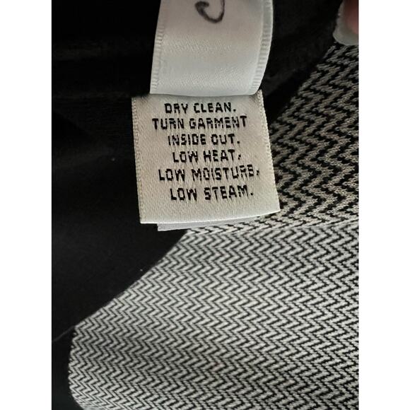 St. John Women’s Dress Colorblock Pattern Knee-Length Beige Black Grey 8 Wool - Picture 5 of 5